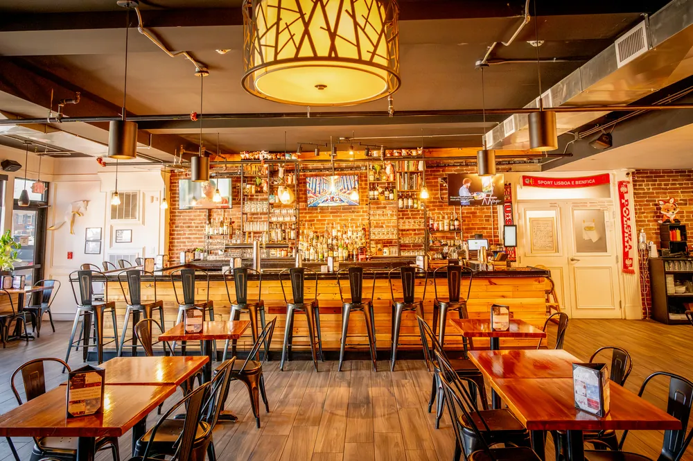 The bar at The Fox Den